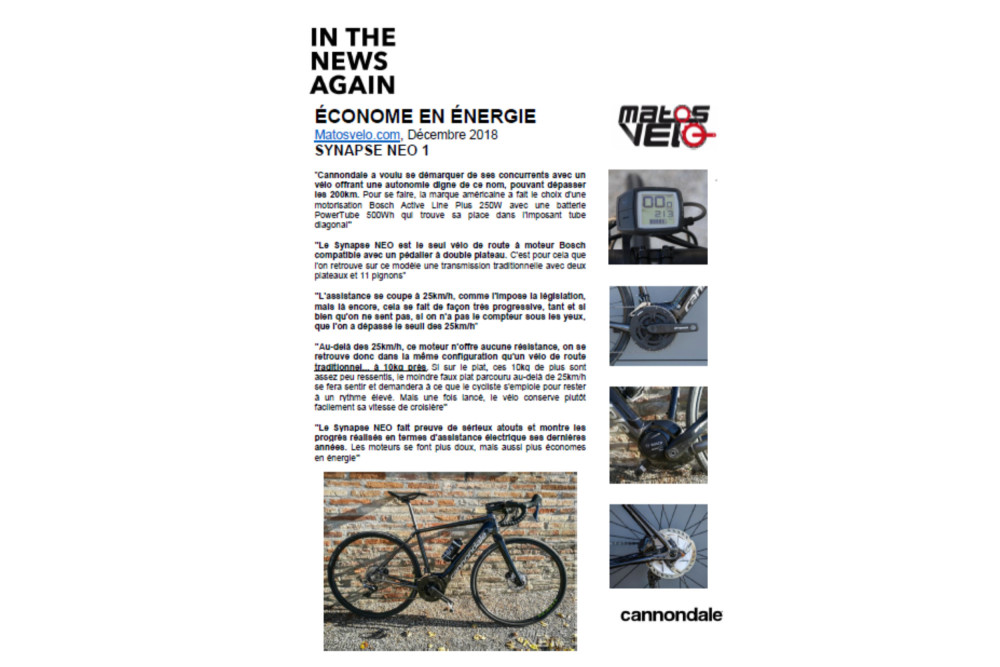 Cannondale Synapse NEO1